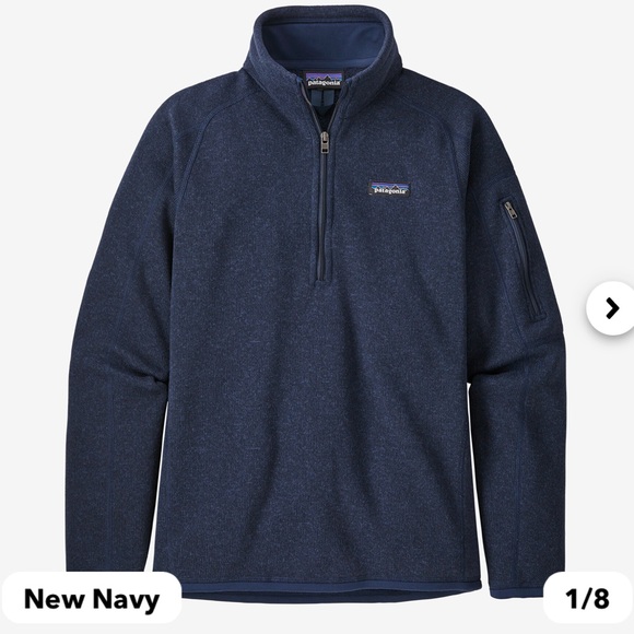 Patagonia Women’s Better Sweater 1/4 Zip in New Navy - Picture 1 of 4